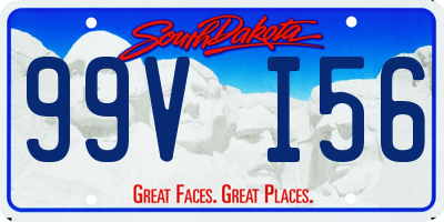 SD license plate 99VI56