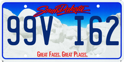 SD license plate 99VI62