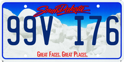 SD license plate 99VI76