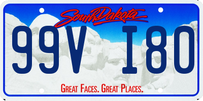 SD license plate 99VI80