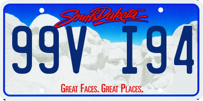 SD license plate 99VI94