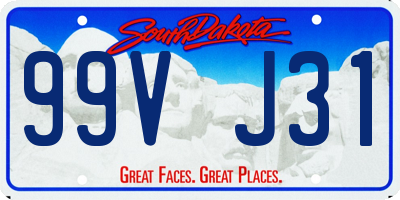SD license plate 99VJ31