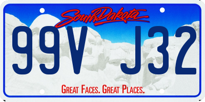 SD license plate 99VJ32