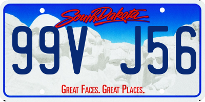 SD license plate 99VJ56