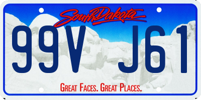 SD license plate 99VJ61