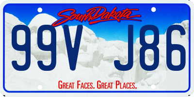 SD license plate 99VJ86