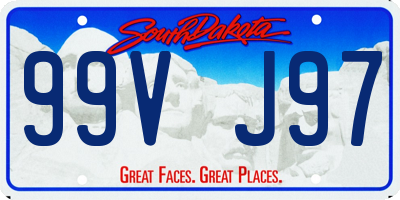 SD license plate 99VJ97