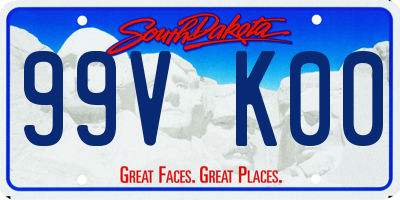 SD license plate 99VK00