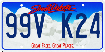SD license plate 99VK24