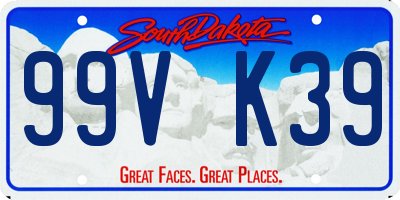 SD license plate 99VK39