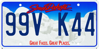 SD license plate 99VK44