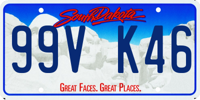 SD license plate 99VK46