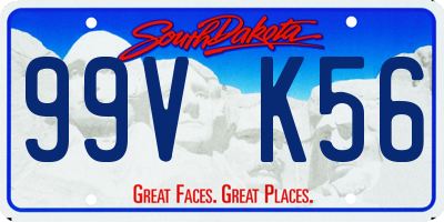 SD license plate 99VK56