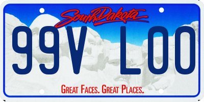 SD license plate 99VL00