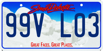 SD license plate 99VL03