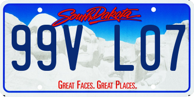 SD license plate 99VL07