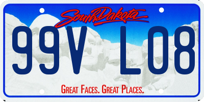 SD license plate 99VL08