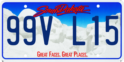 SD license plate 99VL15