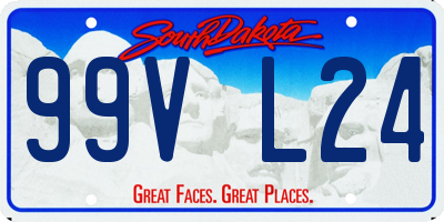 SD license plate 99VL24