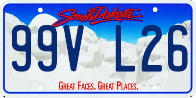 SD license plate 99VL26