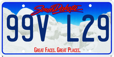 SD license plate 99VL29
