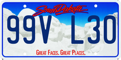 SD license plate 99VL30