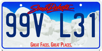 SD license plate 99VL31