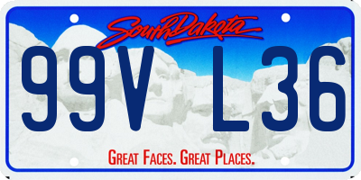 SD license plate 99VL36