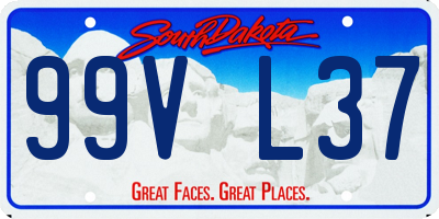 SD license plate 99VL37