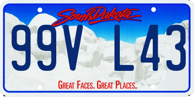 SD license plate 99VL43