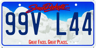 SD license plate 99VL44