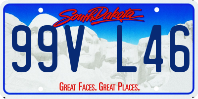 SD license plate 99VL46