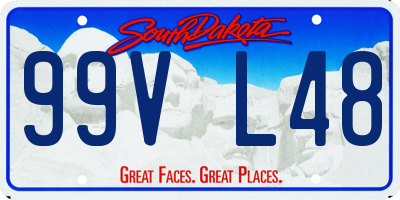 SD license plate 99VL48