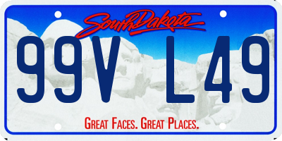 SD license plate 99VL49