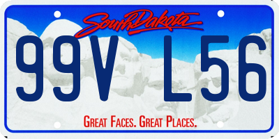 SD license plate 99VL56