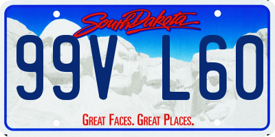 SD license plate 99VL60