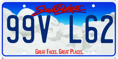 SD license plate 99VL62