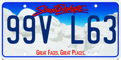 SD license plate 99VL63