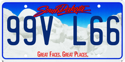 SD license plate 99VL66