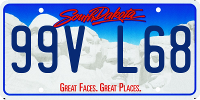 SD license plate 99VL68