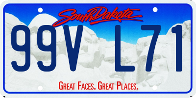 SD license plate 99VL71