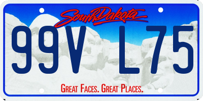 SD license plate 99VL75