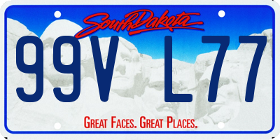 SD license plate 99VL77