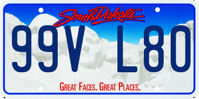 SD license plate 99VL80