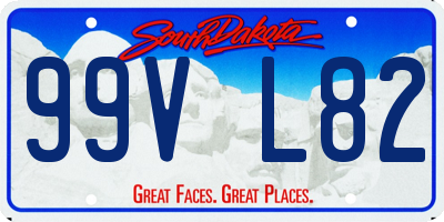 SD license plate 99VL82