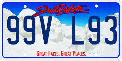 SD license plate 99VL93