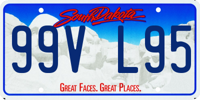SD license plate 99VL95