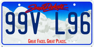 SD license plate 99VL96