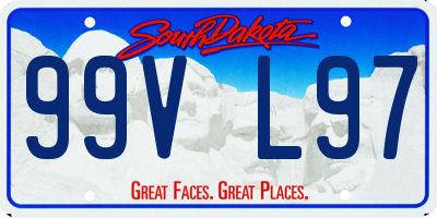 SD license plate 99VL97
