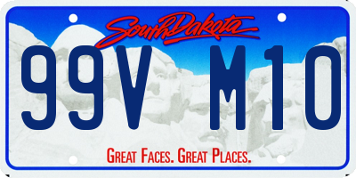 SD license plate 99VM10
